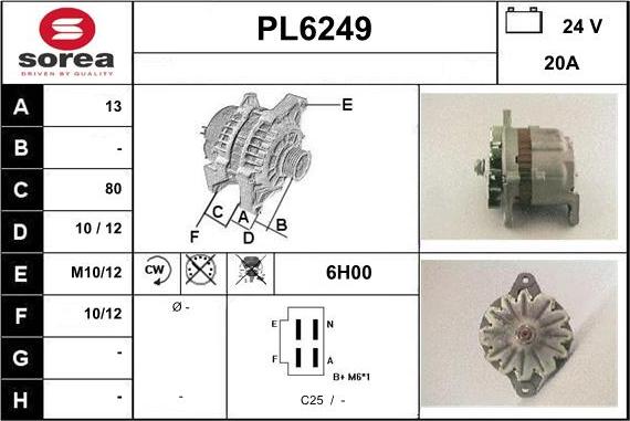 Sera PL6249 - Alternator www.molydon.hr