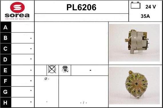 Sera PL6206 - Alternator www.molydon.hr