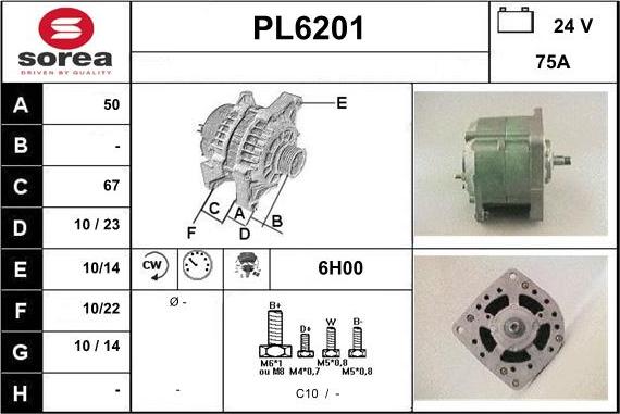 Sera PL6201 - Alternator www.molydon.hr