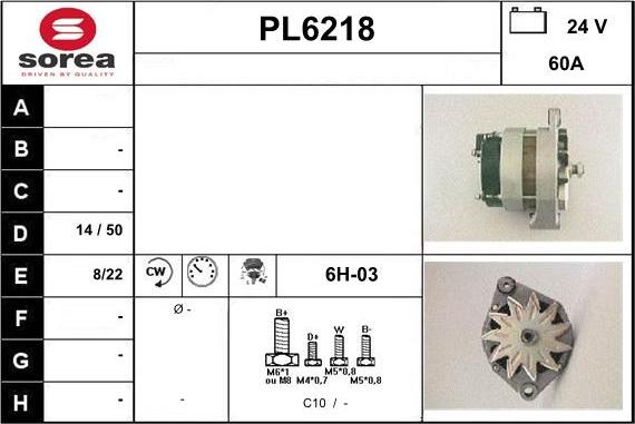 Sera PL6218 - Alternator www.molydon.hr