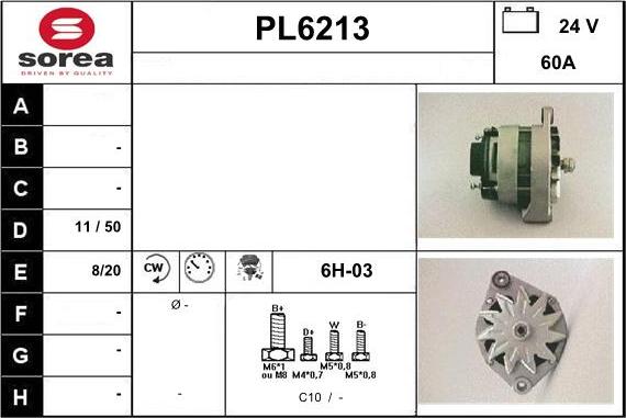 Sera PL6213 - Alternator www.molydon.hr