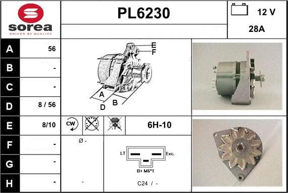 Sera PL6230 - Alternator www.molydon.hr