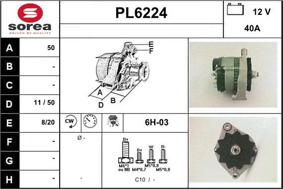 Sera PL6224 - Alternator www.molydon.hr