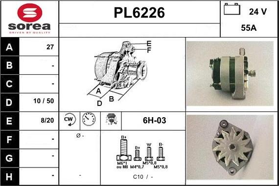 Sera PL6226 - Alternator www.molydon.hr