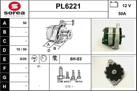 Sera PL6221 - Alternator www.molydon.hr