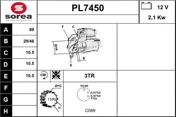 Sera PL7450 - Starter www.molydon.hr