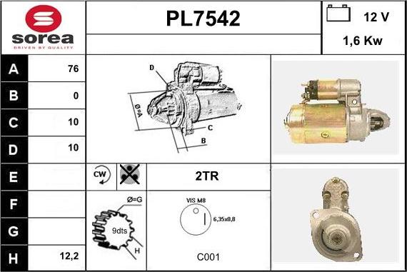 Sera PL7542 - Starter www.molydon.hr