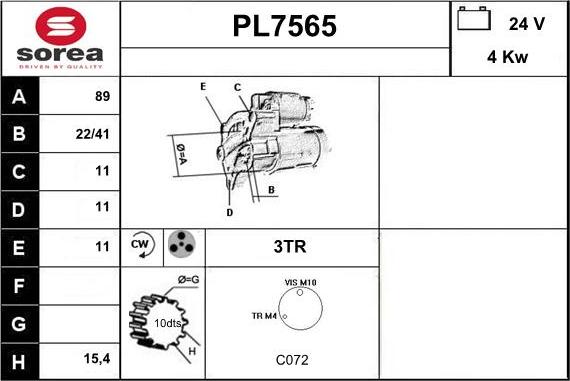 Sera PL7565 - Starter www.molydon.hr