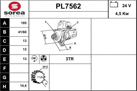 Sera PL7562 - Starter www.molydon.hr