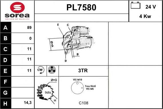 Sera PL7580 - Starter www.molydon.hr