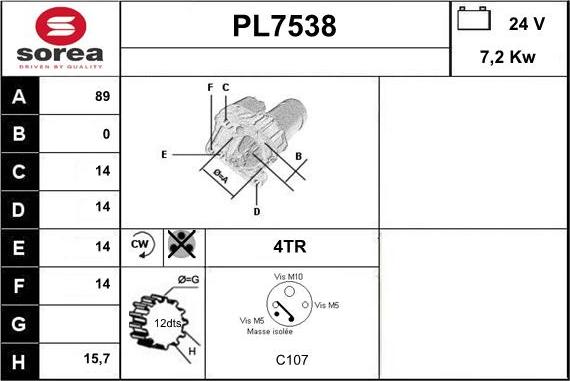 Sera PL7538 - Starter www.molydon.hr