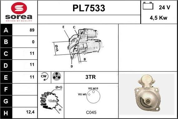 Sera PL7533 - Starter www.molydon.hr