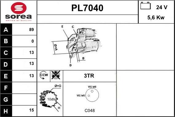 Sera PL7040 - Starter www.molydon.hr