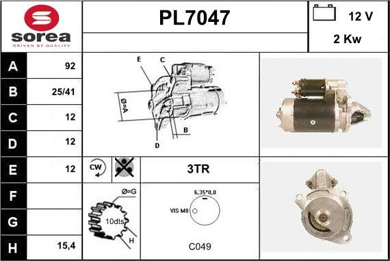 Sera PL7047 - Starter www.molydon.hr