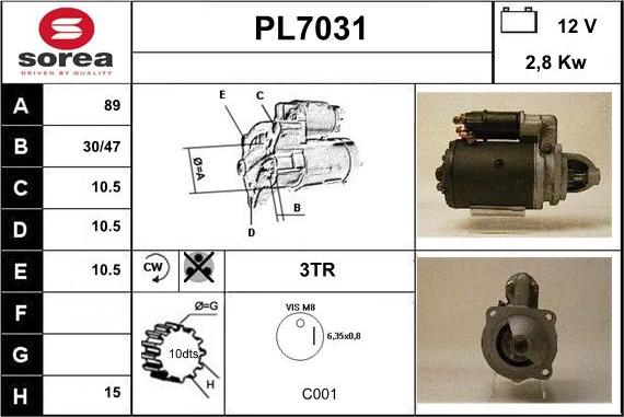 Sera PL7031 - Starter www.molydon.hr