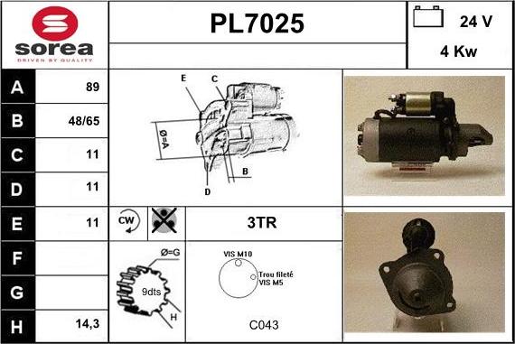 Sera PL7025 - Starter www.molydon.hr