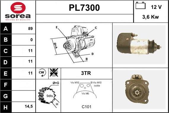 Sera PL7300 - Starter www.molydon.hr