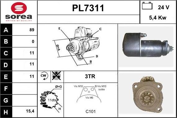 Sera PL7311 - Starter www.molydon.hr