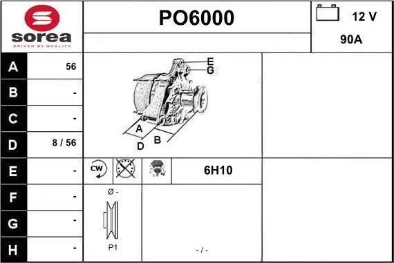 Sera PO6000 - Alternator www.molydon.hr