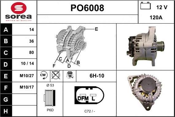 Sera PO6008 - Alternator www.molydon.hr