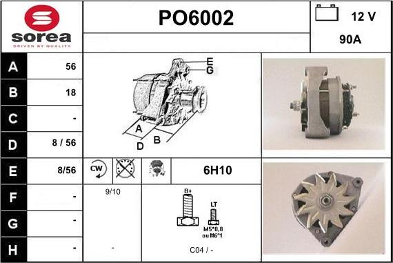 Sera PO6002 - Alternator www.molydon.hr