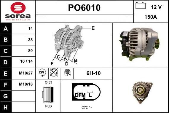 Sera PO6010 - Alternator www.molydon.hr