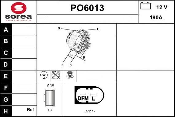 Sera PO6013 - Alternator www.molydon.hr