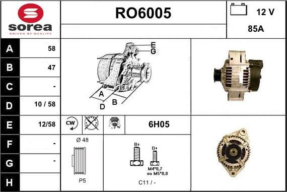 Sera RO6005 - Alternator www.molydon.hr