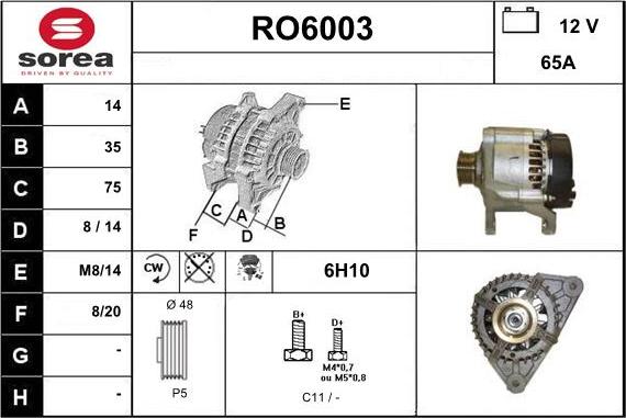 Sera RO6003 - Alternator www.molydon.hr