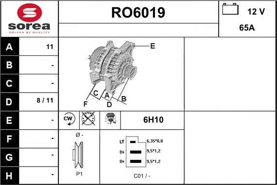 Sera RO6019 - Alternator www.molydon.hr