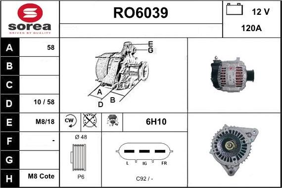 Sera RO6039 - Alternator www.molydon.hr