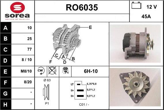 Sera RO6035 - Alternator www.molydon.hr