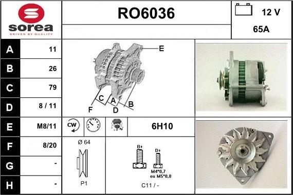 Sera RO6036 - Alternator www.molydon.hr