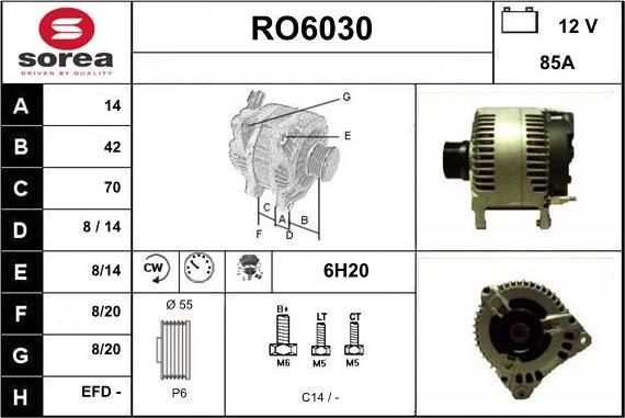 Sera RO6030 - Alternator www.molydon.hr