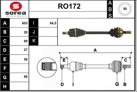 Sera RO172 - Pogonska osovina www.molydon.hr