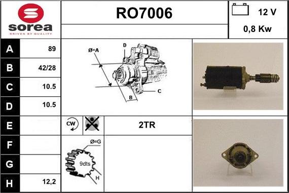 Sera RO7006 - Starter www.molydon.hr