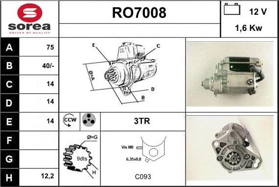 Sera RO7008 - Starter www.molydon.hr