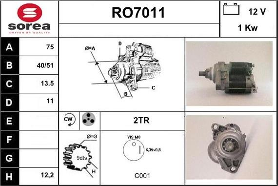 Sera RO7011 - Starter www.molydon.hr