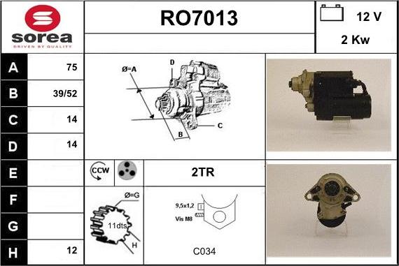 Sera RO7013 - Starter www.molydon.hr