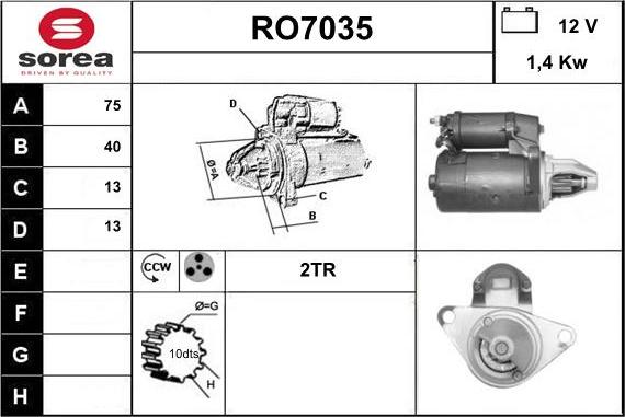 Sera RO7035 - Starter www.molydon.hr