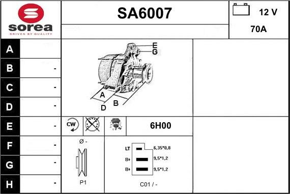 Sera SA6007 - Alternator www.molydon.hr