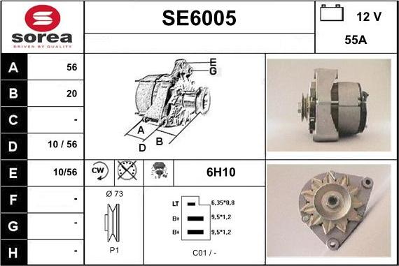 Sera SE6005 - Alternator www.molydon.hr