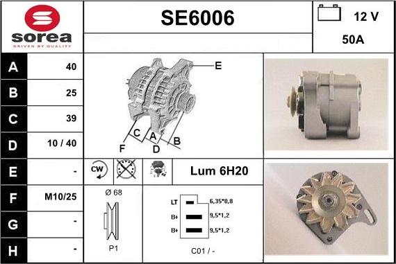 Sera SE6006 - Alternator www.molydon.hr