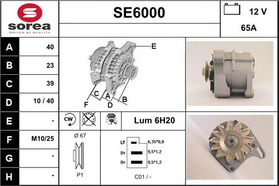 Sera SE6000 - Alternator www.molydon.hr