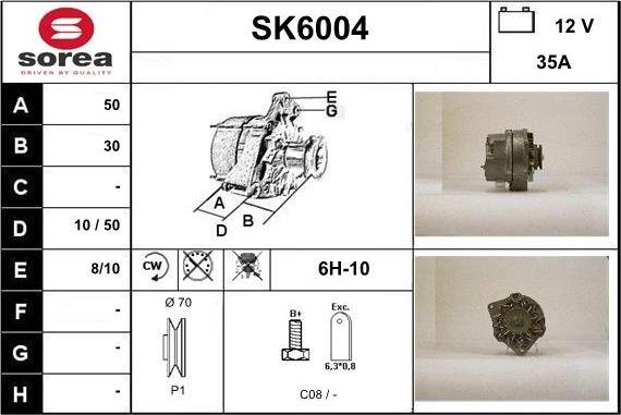 Sera SK6004 - Alternator www.molydon.hr