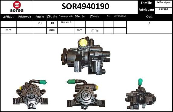 Sera SOR4940190 - Hidraulična pumpa, upravljanje www.molydon.hr