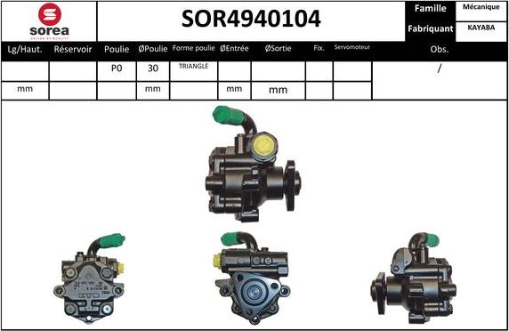 Sera SOR4940104 - Hidraulična pumpa, upravljanje www.molydon.hr