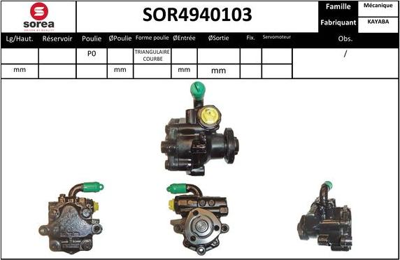 Sera SOR4940103 - Hidraulična pumpa, upravljanje www.molydon.hr