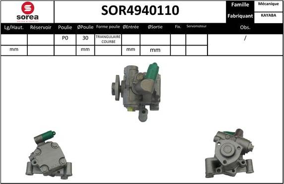 Sera SOR4940110 - Hidraulična pumpa, upravljanje www.molydon.hr