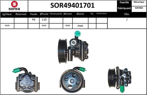 Sera SOR49401701 - Hidraulična pumpa, upravljanje www.molydon.hr